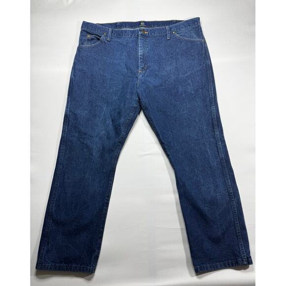 Wrangler Other - Wrangler 47MWZ Men's Regular Fit Straight Leg Western Blue Jeans - Size 42x30*
